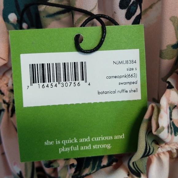 Kate Spade Botanical Ruffle Shell Top - Picture 5 of 8